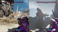 Use the ramp on the purple crystal to climb up (Image via 2K)